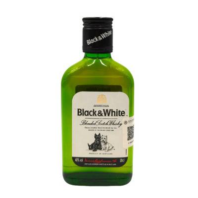 Black & White Blended Scoth Whisky Botella 200Ml