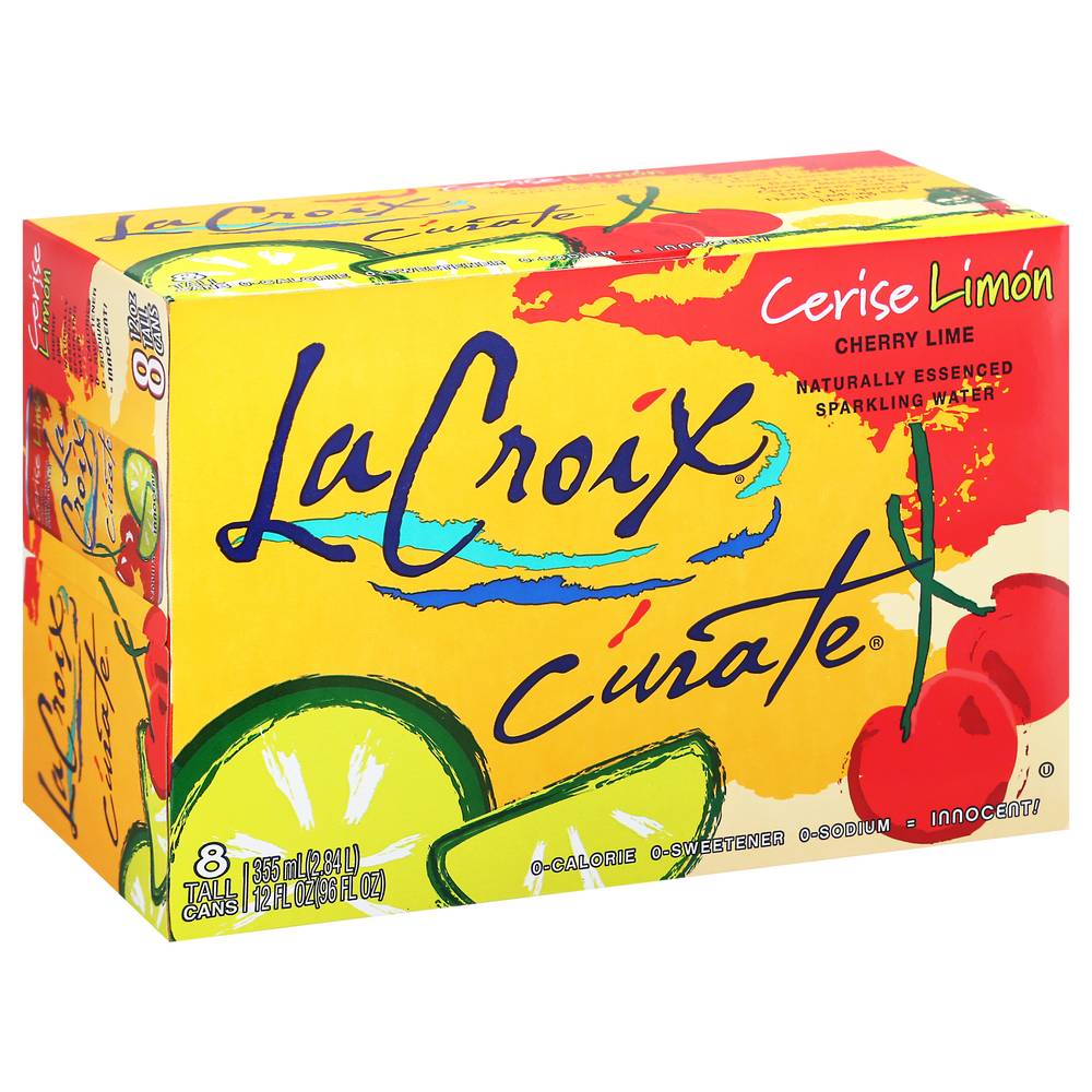 Lacroix Cherry Lime Sparkling Water (8 pack, 12 fl oz)