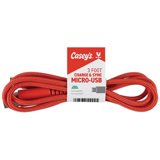 Casey's Micro USB Cable 3ft