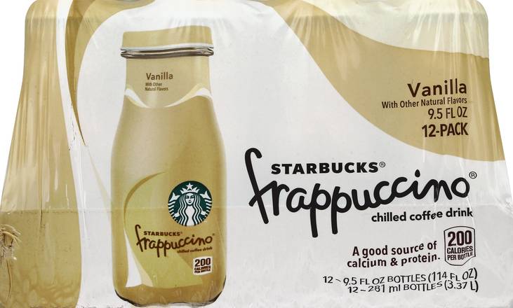 Starbucks Frappuccino Chilled Coffee Drink (12 ct, 9.5 fl oz) (vanilla)