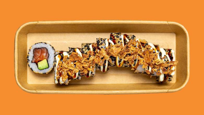 crunchy salmon + avocado roll