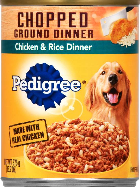 Pedigree Chopped Ground Chicken & Rice Dinner Dog Food