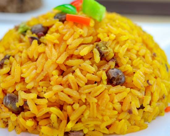 Rice with pigeons (Arroz con guandules)