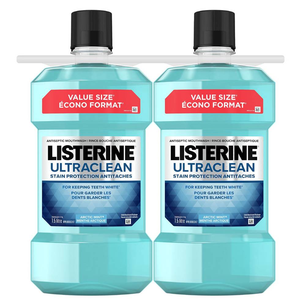 Rince-Bouche Ultracleanmd Listerine, 2 × 1,5 L / Listerine Ultraclean 1.5 L, 2-Count
