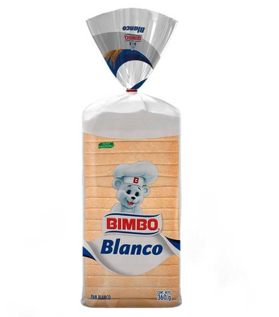 Bimbo pan blanco ch (bolsa 360 g)
