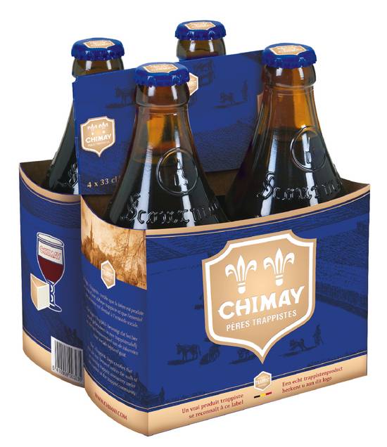 Chimay - Bière bleue (4 pack, 330 ml)