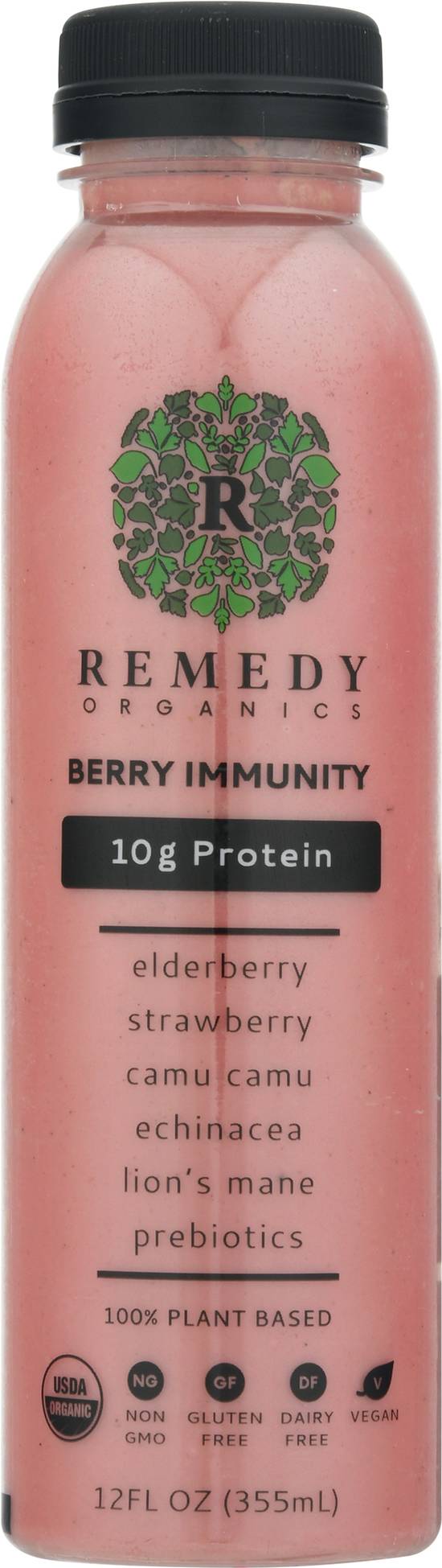 Remedy Organics Plant Based Drink (12 fl oz) (berry immunity )