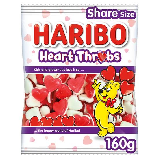 Haribo Heart Throbs Sweets Sharing Bag