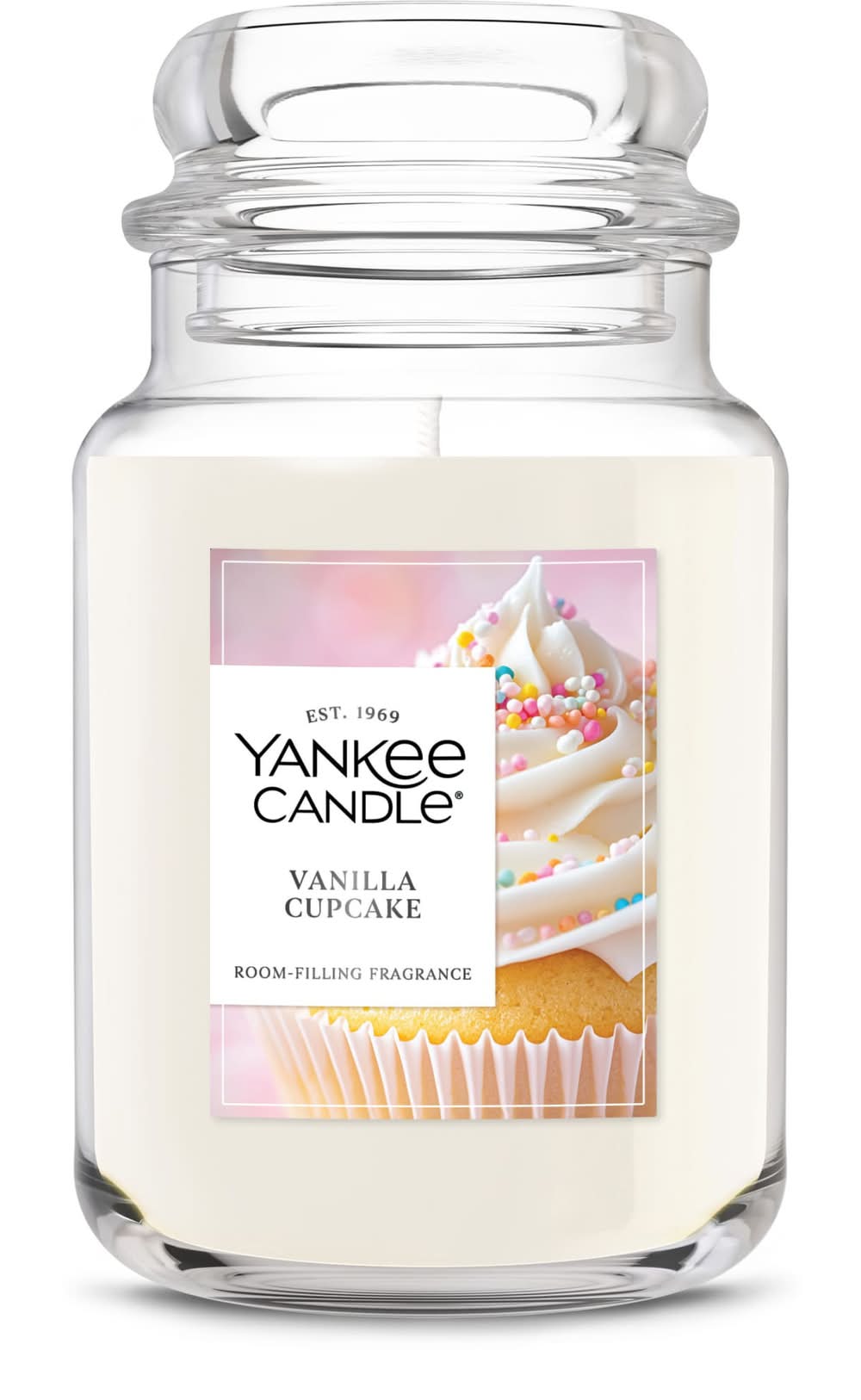 Yankee Candle Original Jar Candle 22 oz, Vanilla Cupcake, L