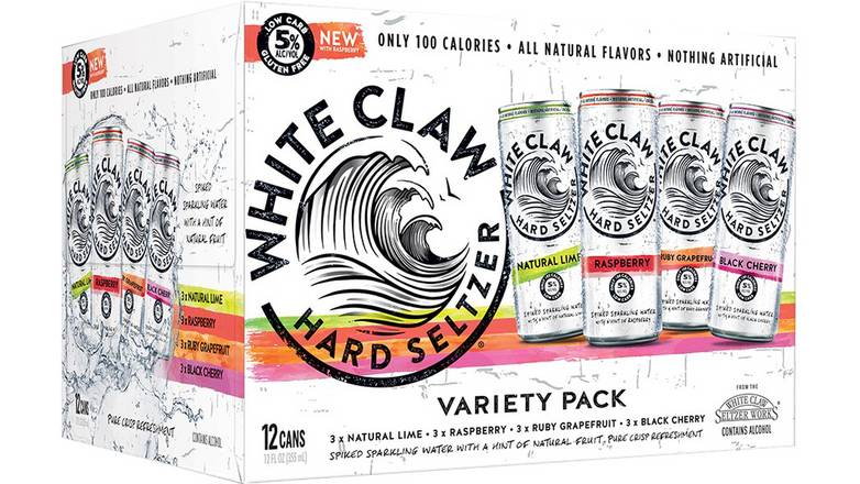 White Claw Hard Seltzer Variety Pack - 12pk/12 fl oz Cans