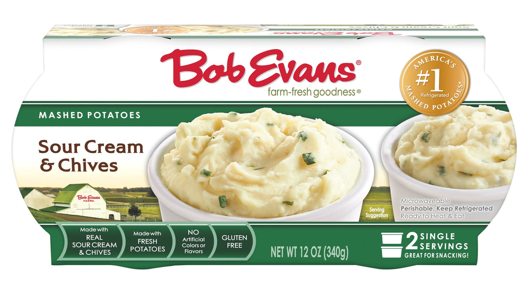 Bob Evans Sour Cream and Chives Mashed Potatoes (12 oz)