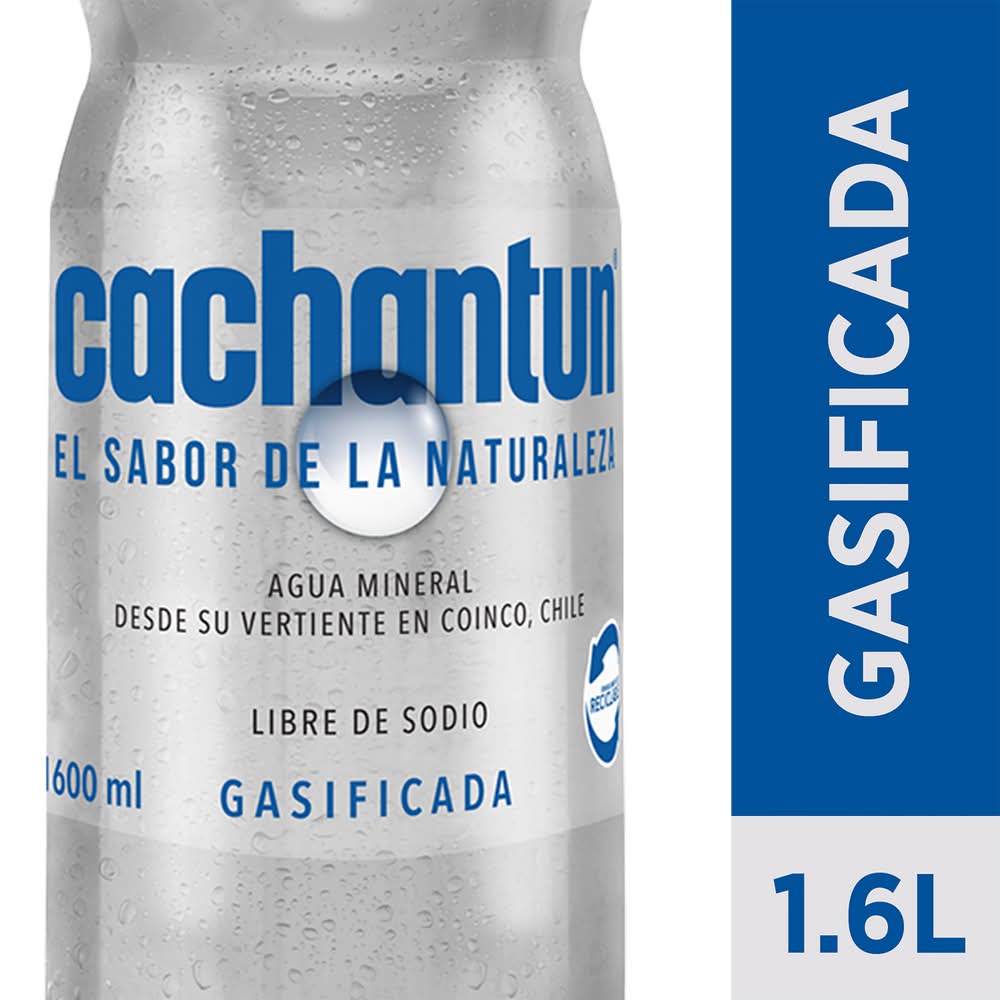 Cachantun · Agua mineral gasificada libre de sodio (1,6 L)