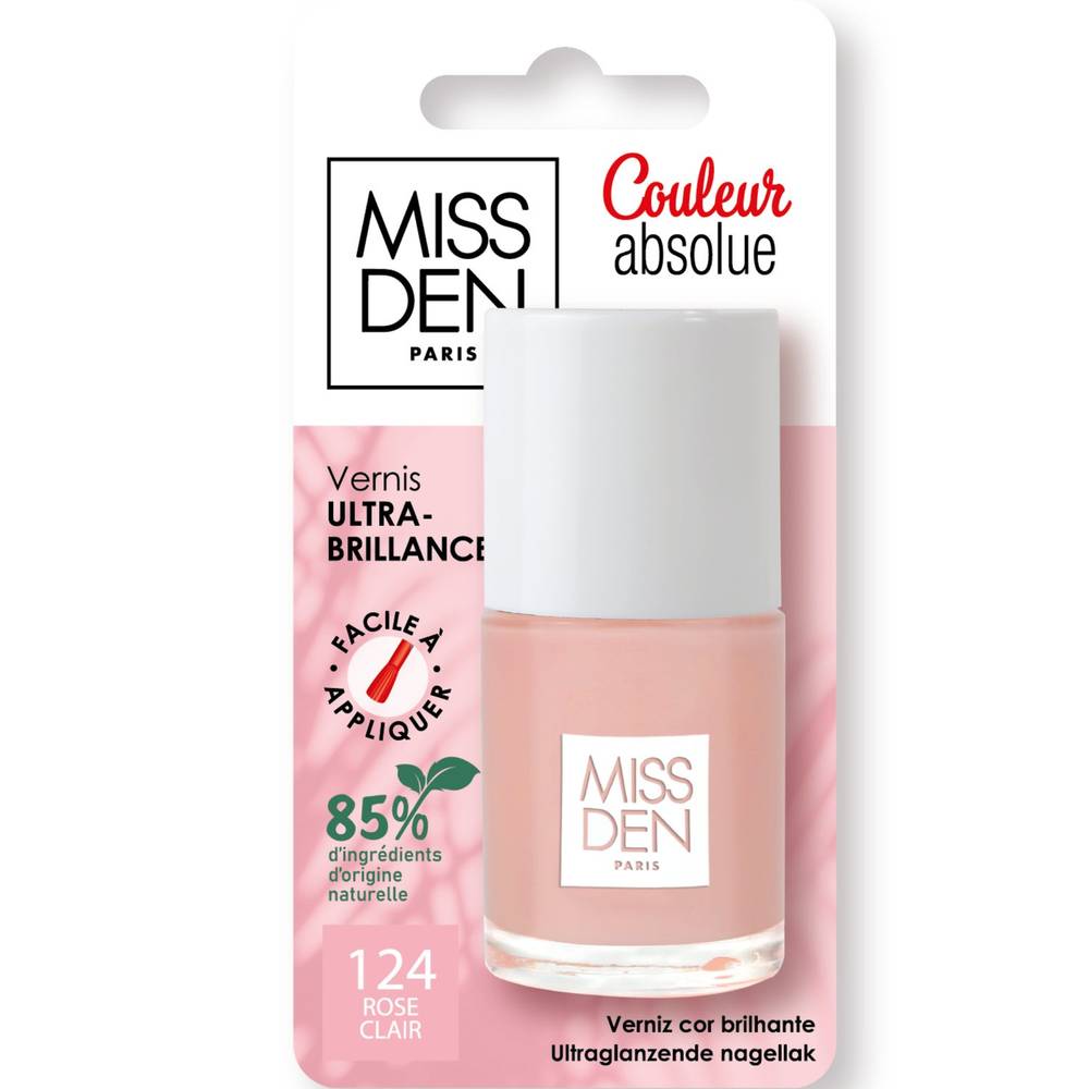 Vernis à Ongles Rose Clair MISS DEN - le vernis à ongles