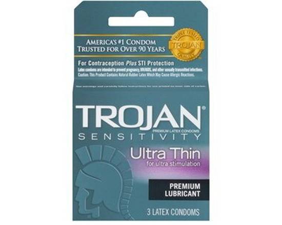 Order Condoms, Trojan Magnum Ultra Thin 3 Pack food online from Chevron Extramile store, Antioch on bringmethat.com
