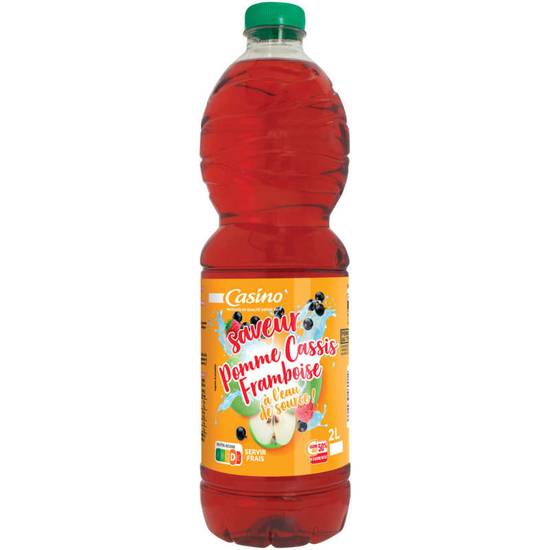 CASINO - Boisson aux jus de fruits et à l'eau de source - Pomme cassis - 2l