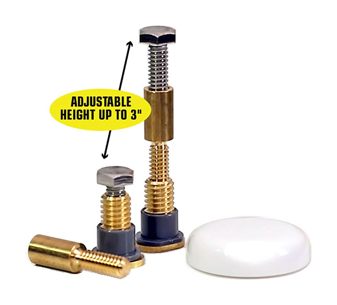 Danco Zero Cut Bolts Toilet Bolts And Caps Brass/Plastic For Universal