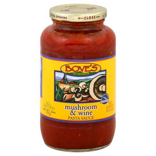 Bove's Mushroom and Wine Pasta Sauce Delivery Near You Uber Eats