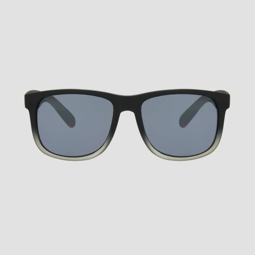 Original Use Men's Square Sunglasses With Smoke Mirrored Lenses, Gray