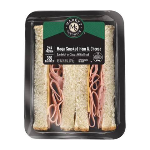 Market Sandwich Mega Smoked Ham & Cheese 6.3oz