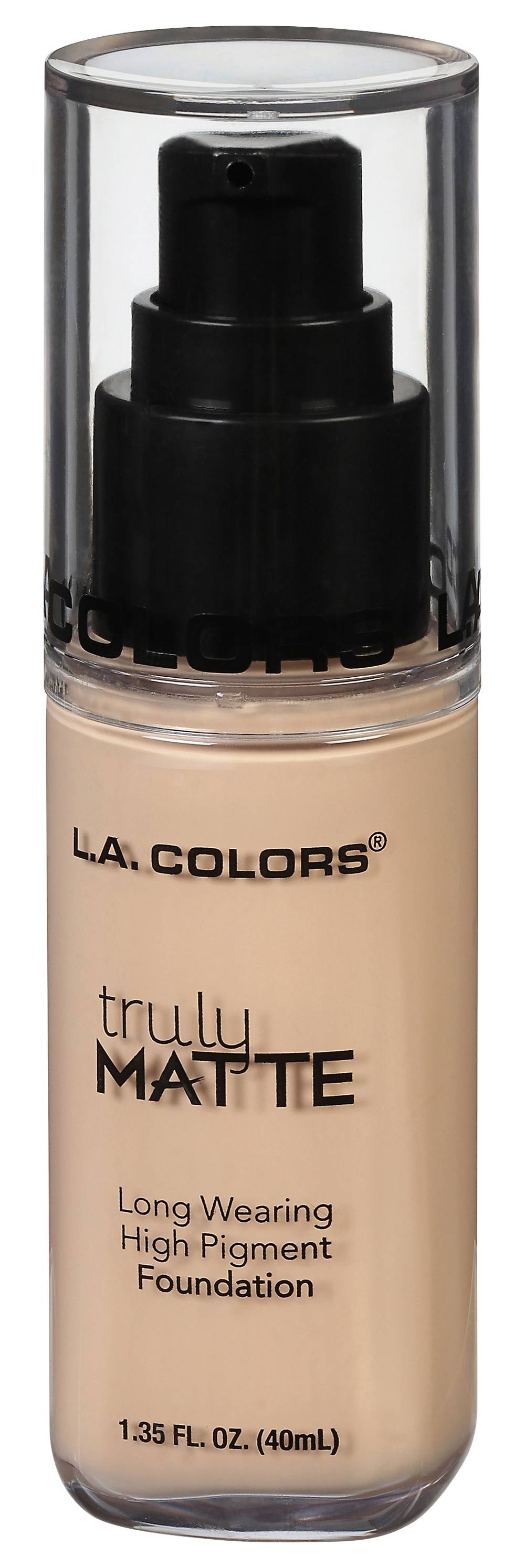 L.A. Colors Truly Matte Long Wearing High Pigment Foundation, Clm352 Natural (1.35 fl oz)