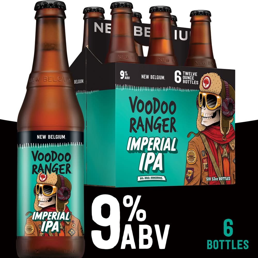 Voodoo Ranger New Belgium Imperial Ipa Beer (6 x 12 fl oz)