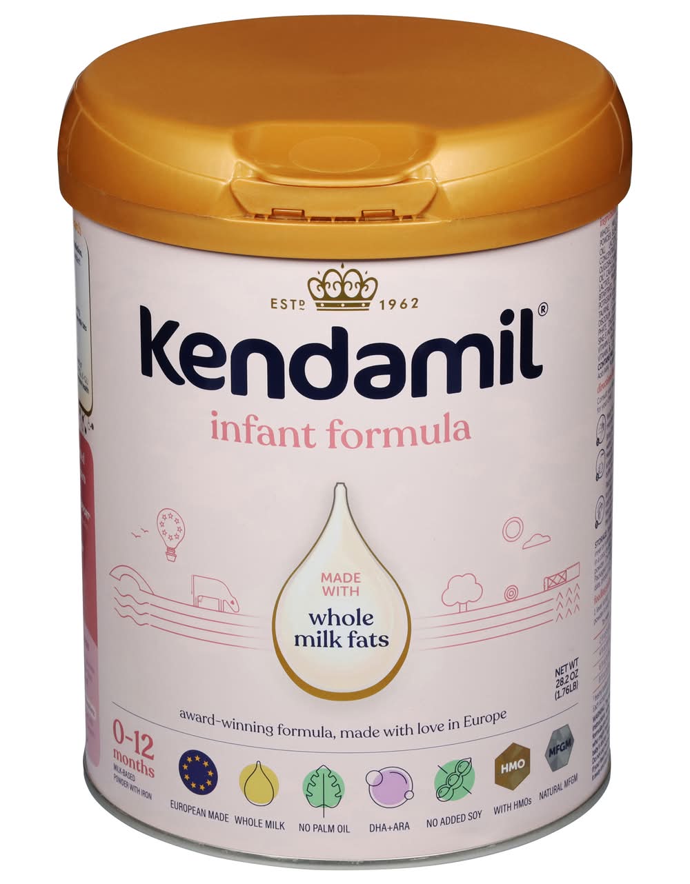 Kendamil Infant Formula Milk Based Powder, 0-12 Months (28.2 oz)
