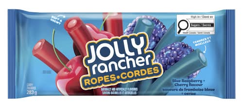 Jolly Rancher Ropes Chewy Candy, Blue Raspberry-Cherry (283 g)