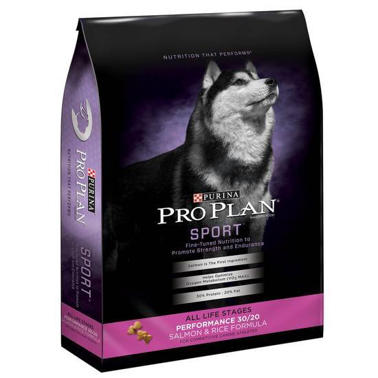 Purina Pro Plan High Protein Sport Performance 30/20 Salmon & Rice Formula Dry Dog Food (33 lbs)