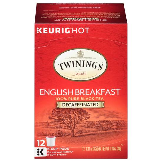 Twinings English Breakfast Decaffeinated Black Tea (1.34 oz)