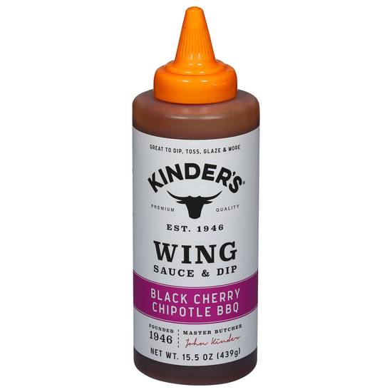Kinder's Wing Sauce and Dip ( black cherry-chipotle bbq )