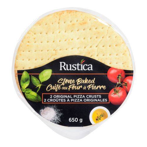 Rustica originale - stone baked original pizza crusts 12" (650 g)