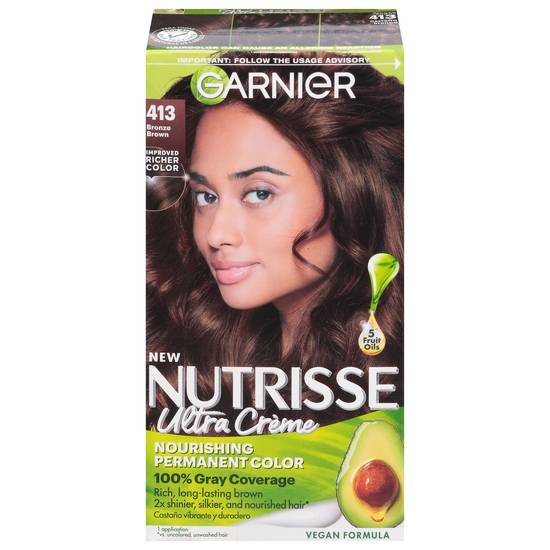 Garnier Nutrisse Nourishing Hair Color Creme (413 bronze brown)