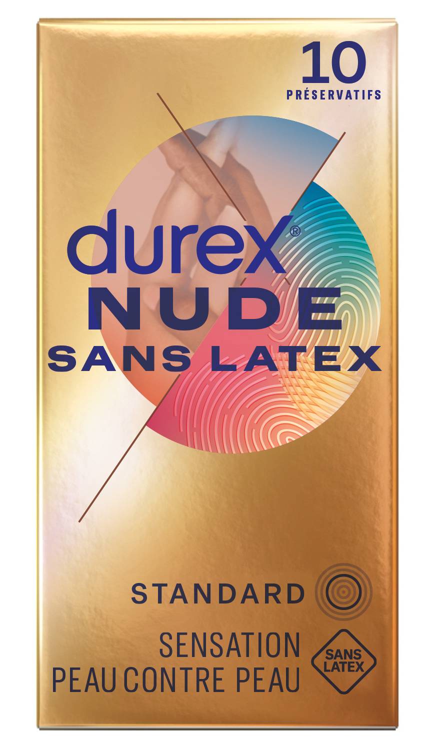 Durex - Préservatif standard nude sans latex (10)