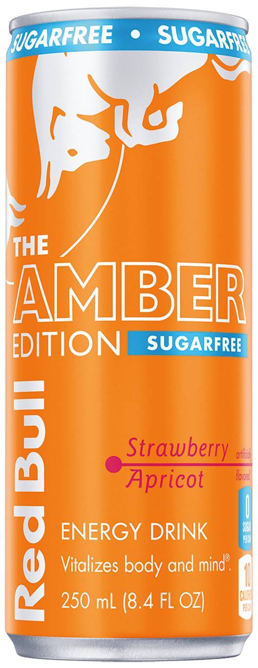 Red Bull The Amber Edition SugarFree Strawberry Apricot (8.4oz)