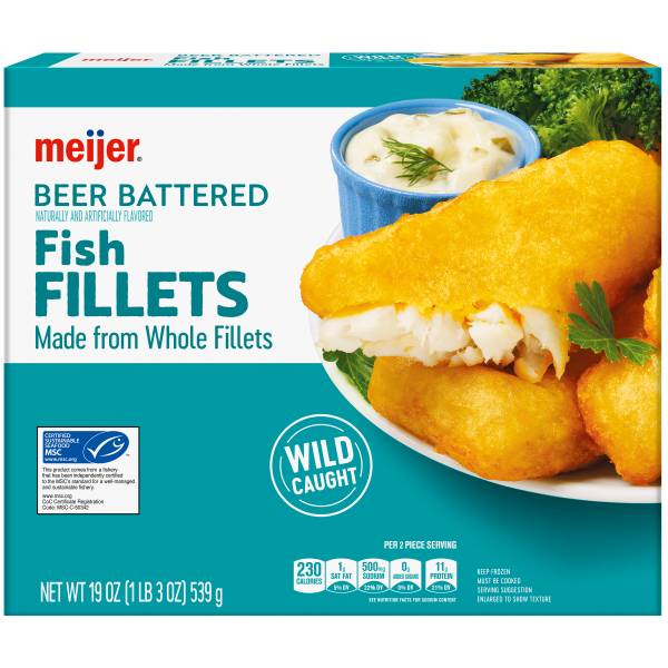 Meijer Beer Battered Fish Fillet (19 oz)