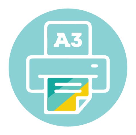 Impressão A3 (Cores) 80gr