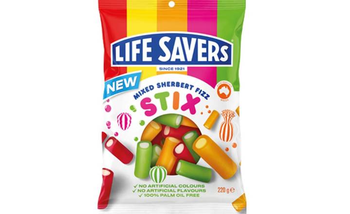 Lifesavers Mixed Sherbert Fizz Stix