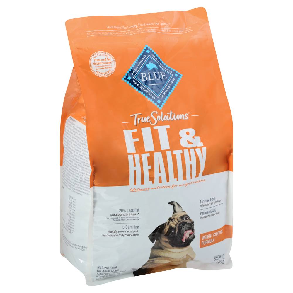 Blue Buffalo True Solutions Weight Control Formula Fit & Healthy Dog Food (4 lbs)