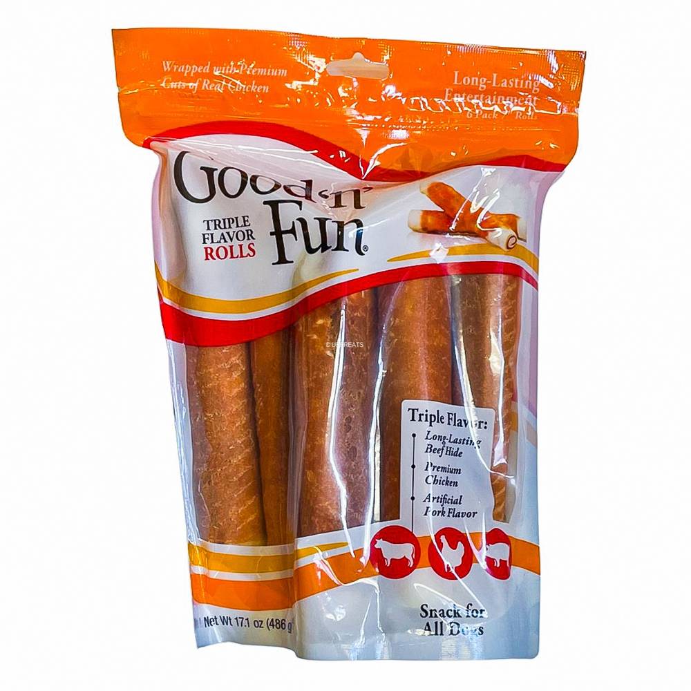 Good 'N' Fun Dog Treats ( pork - beef - chicken)