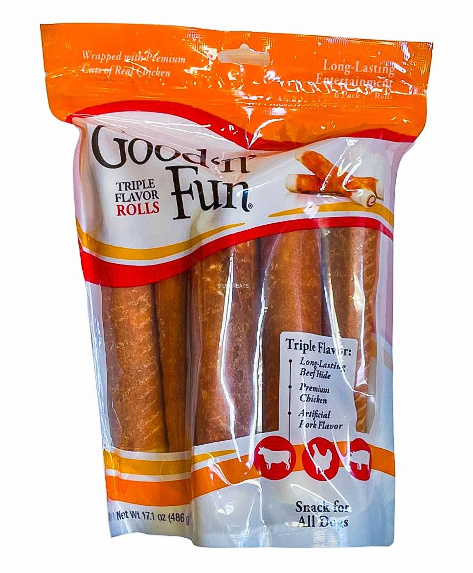 Good 'n' Fun Dog Treats, Pork - Beef - Chicken (17.1 oz)