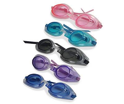 Youth Blue, Pink & Purple 5-Piece Goggle Set