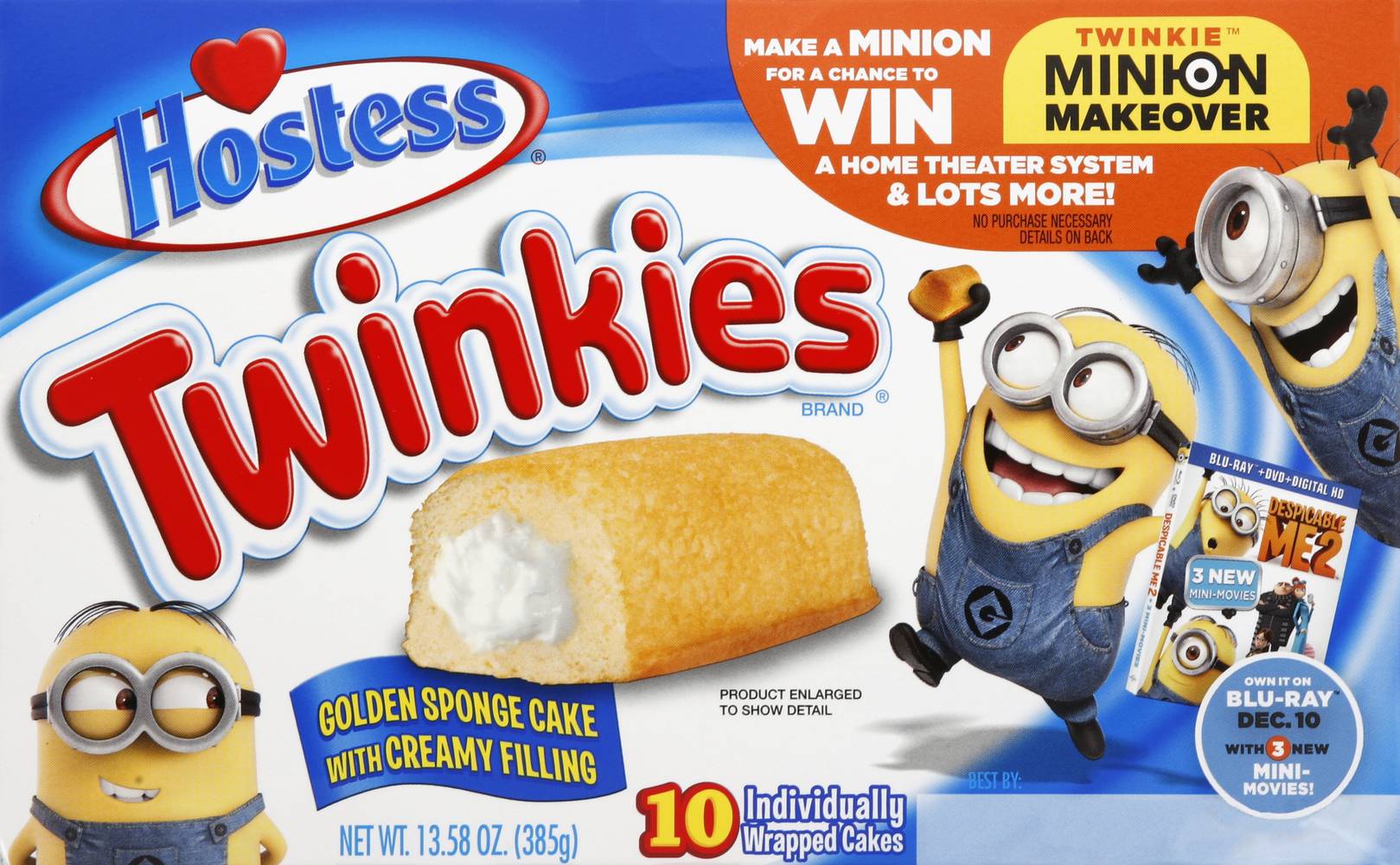 Hostess Twinkies Sponge Cake (13.58 oz, 10 ct)