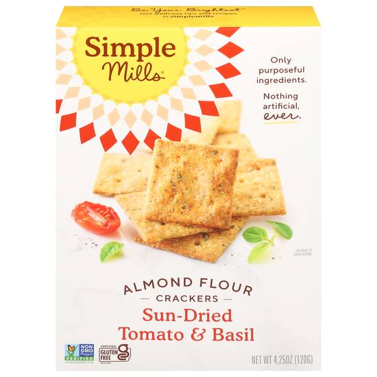 Simple Mills Almond Flour Crackers (sun-dried tomato & basil)