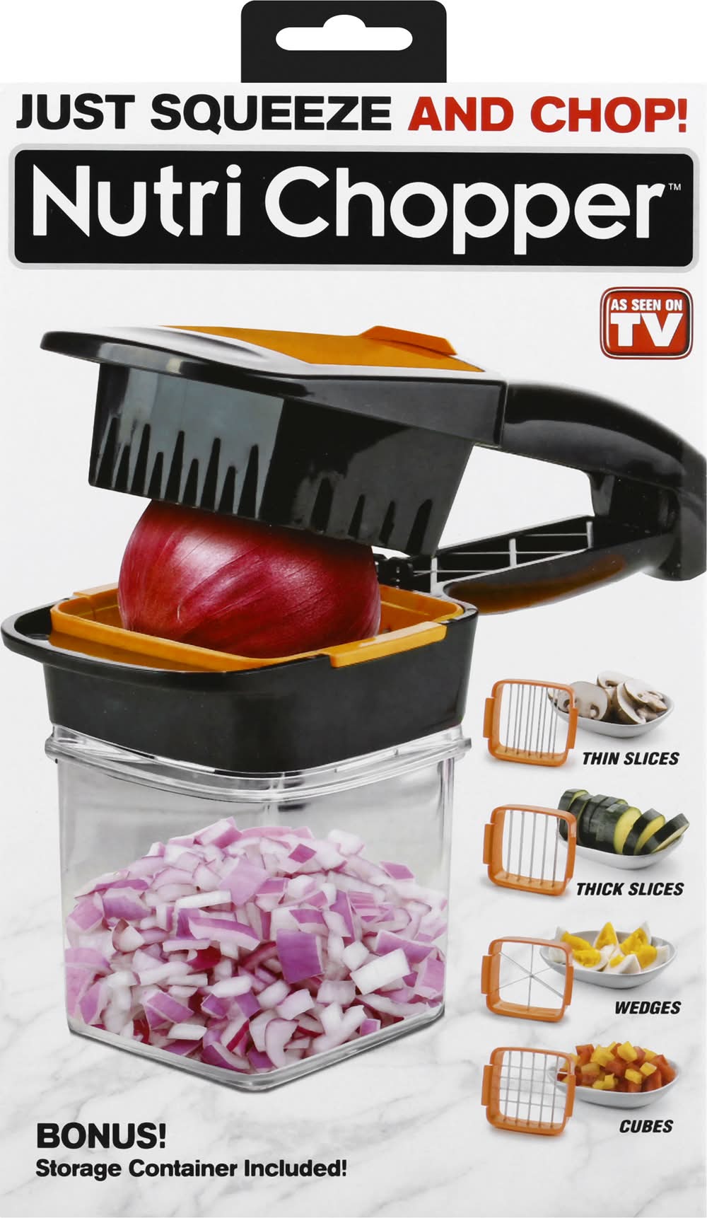 Nutri Chopper Stainless Steel Vegetable Slicer With Storage Container