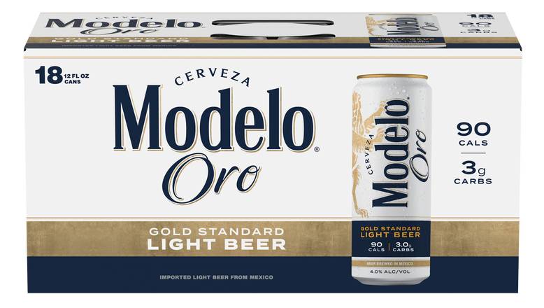 Modelo Cerveza Mexican Lager Light Beer (18 ct, 12 fl oz)