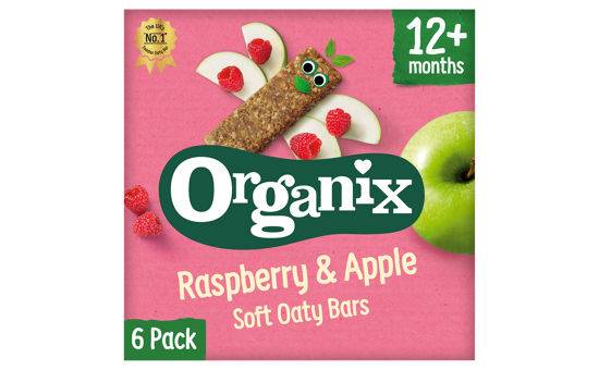 Organix Raspberry & Apple Organic Soft Oat Snack Bars Multipack 6x30g