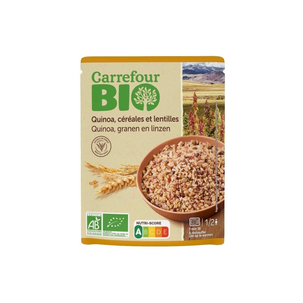 Carrefour Bio - Mélange bio quinoa céréales et lentilles