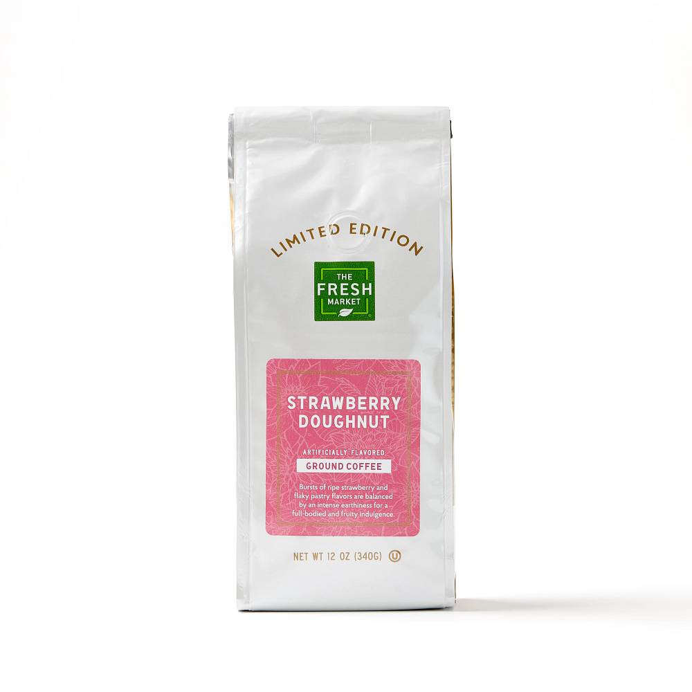 The Fresh Market Ground Coffee Bag (12 oz) (strawberry doughnut)