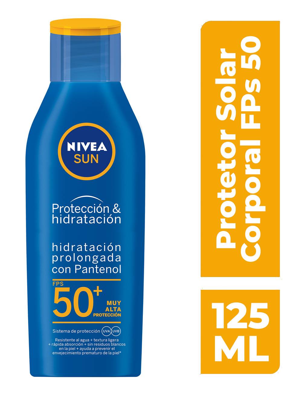 Nivea Sun · Protector solar hidratante fps50+ (125 ml)