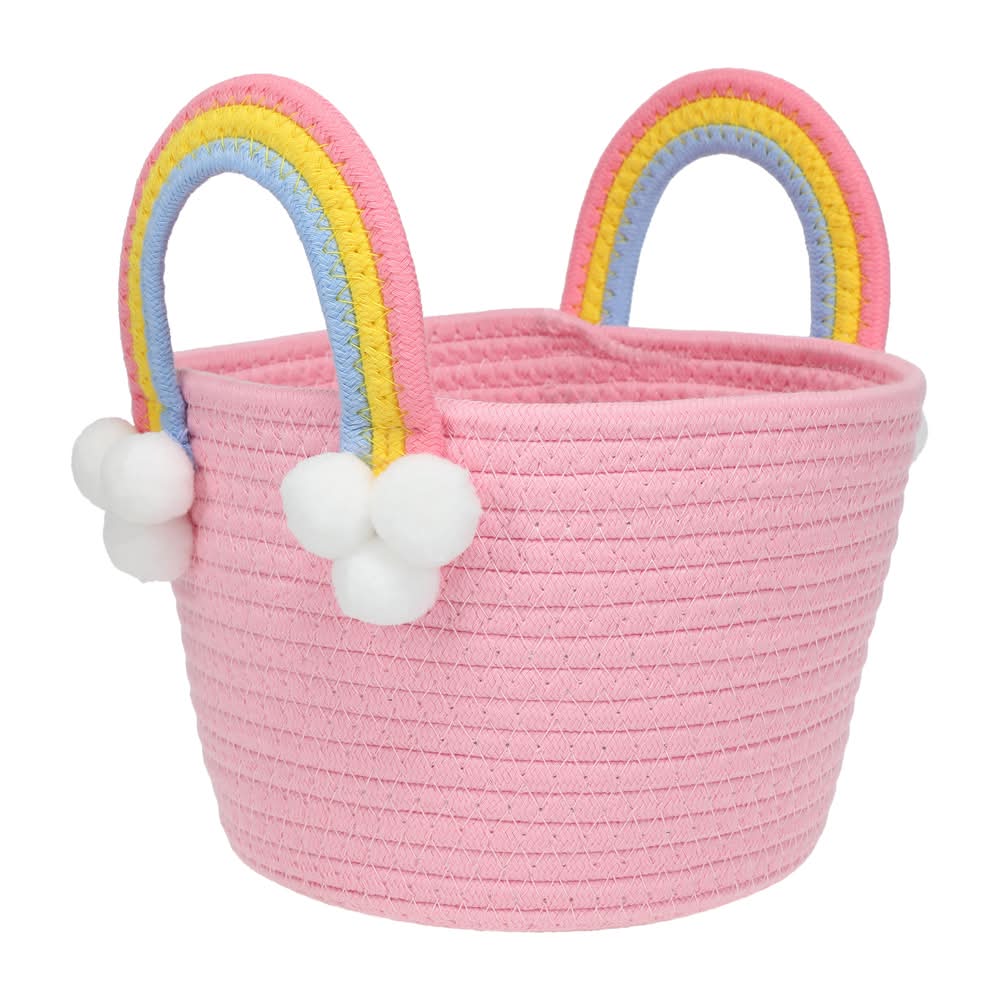 Easter Rope Basket Pink